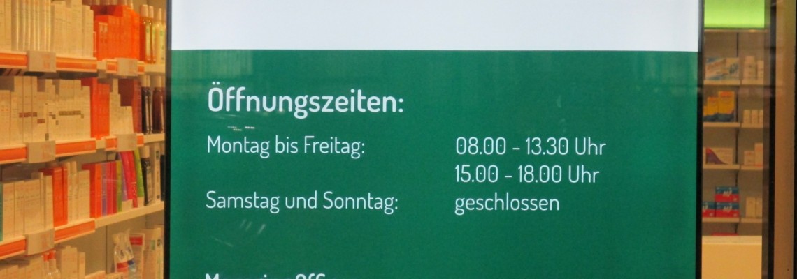 Signaletik, Beschriftung, Werbe- und Spanntuchrahmen