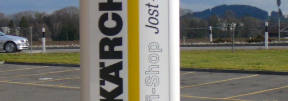 Signaletik Beschriftung, Stelen und Pylone 