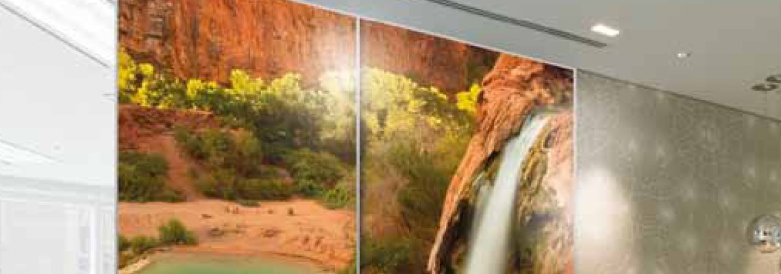 Spanntuchrahmen mit oder ohne LED-Beleuchtung, Spanntuchrahmen für Schiebetür