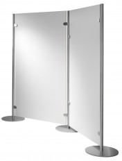 Standmobiliar Garderoben Ausstellungssysteme Trennwand-System INOX-line