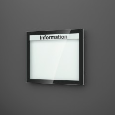 Mitteilungskasten, Schaukasten CITY-line 53v mit Passepartout