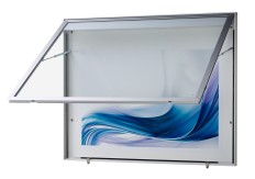 Mitteilungskasten, Schaukasten CITY-line 65b Budget, eckige Ausführung