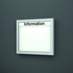 Mitteilungskasten, Schaukasten CITY-line 65 - 210e eckige Ausführung