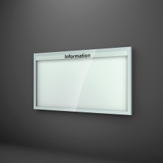 Mitteilungskasten, Schaukasten CITY-line 73 - 166v mit Passepartout