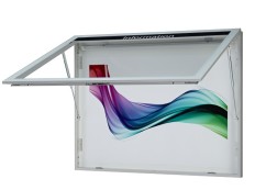 Mitteilungskasten, Schaukasten CITY-line 73 - 166v mit Passepartout, Klappflügel