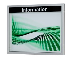 Mitteilungskasten, Schaukasten, Aussenvitrine, Innenvitrine, CITY-line 48 eckig