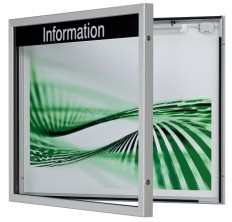 Mitteilungskasten, Schaukasten, Aussenvitrine, Innenvitrine, CITY-line 48 eckig