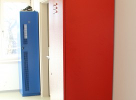 Garderobenschränke und Depotschränke FERRO-line aus geschweisstem Stahlblech